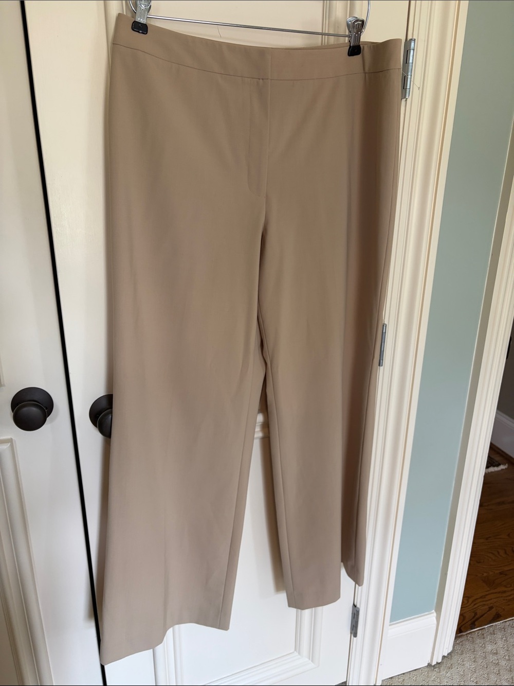 Ann Taylor Women's Wide-Leg Pull-On Pants - tan